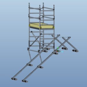 Custers Schoorsteensteiger enkelzijdig + 1 meter hoogte en lengte 1,8m