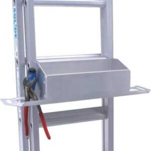 Solide gereedschapbak voor ladder of steiger