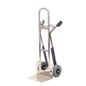 Professionele aluminium steekwagen met vaste steek en kunstof geleiders, Type  M-NST300CT ALU4530GL