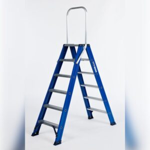 Dubbele trapladder 2 x 6 treden DAS DT6B met vaste beugel