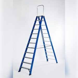 Dubbele trapladder 2 x 12 treden DAS DT12B met vaste beugel