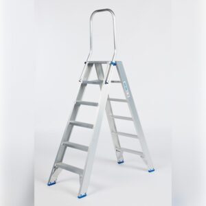 Dubbele trapladder 2 x 6 treden SOLIDE DT06 met klapbeugel