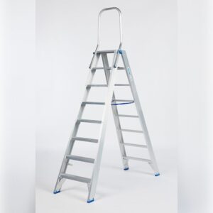Dubbele trapladder 2 x 8 treden SOLIDE DT08 met klapbeugel