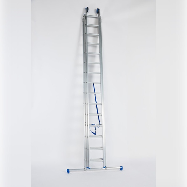 SOLIDE Omvormbare ladder met stabiliteitsbalk 3x14 sporten D14RB