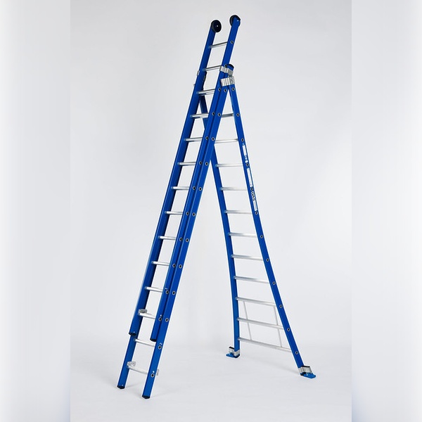 DAS ATLAS BLUE Omvormbare ladder 3x12 sporten - Afbeelding 5