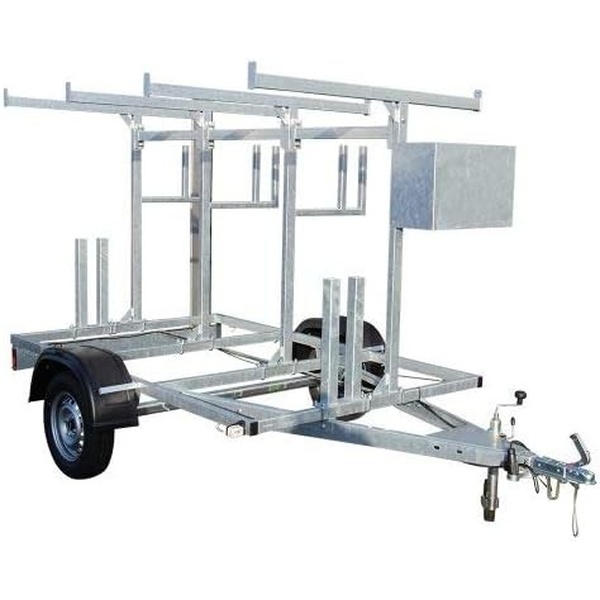 Gegalvaniseerde Steigeraanhanger enkel as ongeremd met Coc-attest