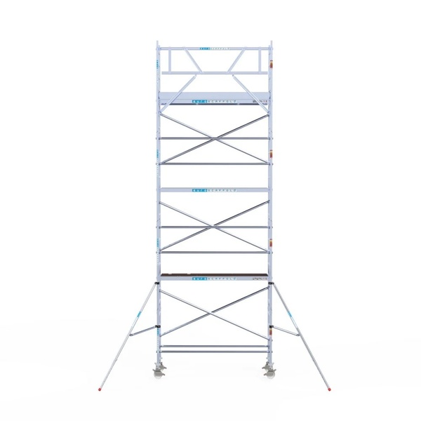 Rolsteiger Euroscaffold PROF. 0.75×2.5×8.2m werkhoogte tegen de gevel - Afbeelding 2