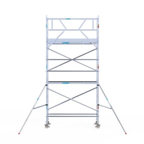 Rolsteiger Euroscaffold PROF. 0.75×2.5×6.2m werkhoogte tegen de gevel - Afbeelding 2