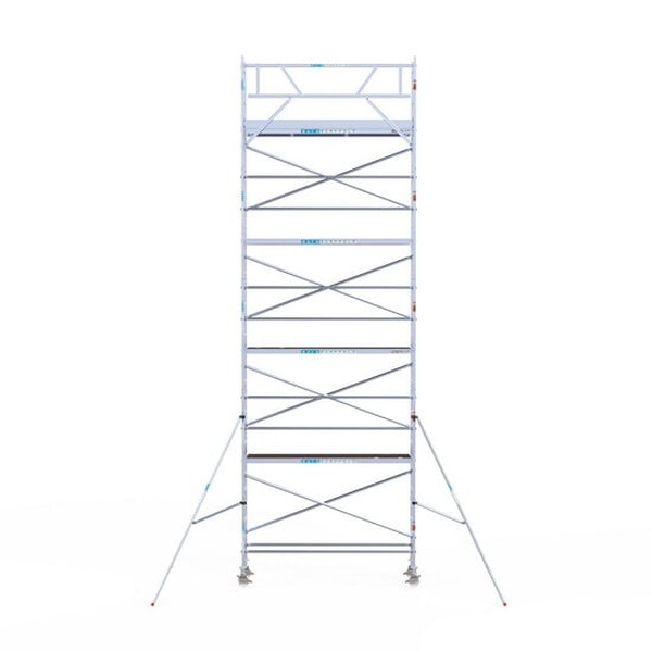 Rolsteiger Euroscaffold PROF. 0.75×2.5×10.2m werkhoogte tegen de gevel - Afbeelding 2