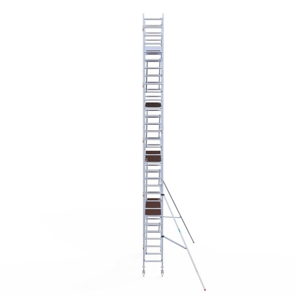 Rolsteiger Euroscaffold PROF. 0.75×2.5×10.2m werkhoogte tegen de gevel - Afbeelding 3