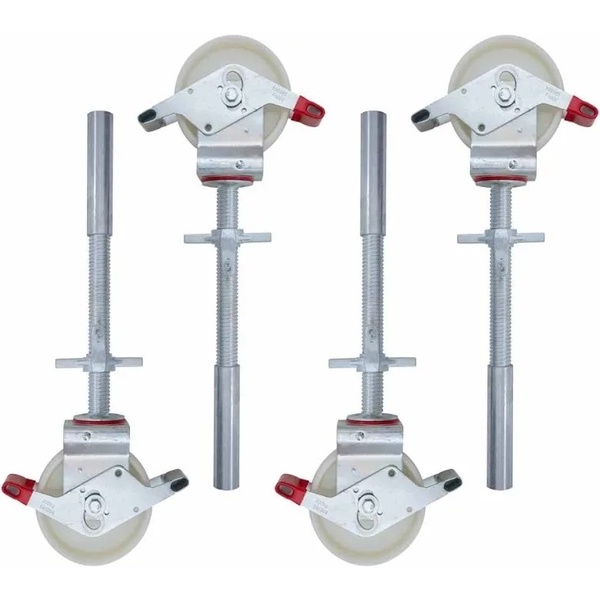 Rolsteiger Euroscaffold PROF. 0.75×2.5×10.2m werkhoogte tegen de gevel - Afbeelding 12