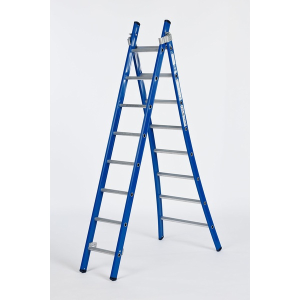 DAS ATLAS BLUE Omvormbare ladder 2x8 sporten - Afbeelding 3