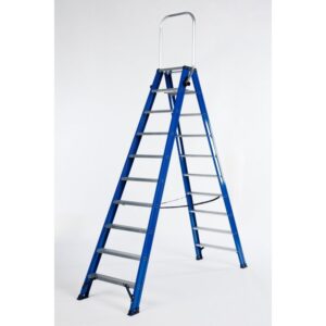 Dubbele trapladder 2 x 10 treden DAS DT10B met klapbeugel