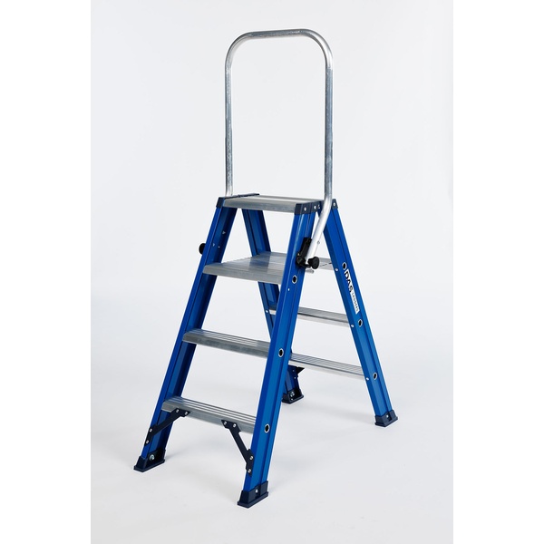 Dubbele trapladder 2 x 4 treden DAS DT4B met klapbeugel