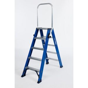 Dubbele trapladder 2 x 5 treden DAS DT5B met klapbeugel