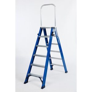 Dubbele trapladder 2 x 6 treden DAS DT6B met klapbeugel