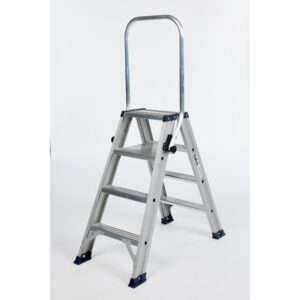Dubbele trapladder 2 x 4 treden DAS DT4A met klapbeugel