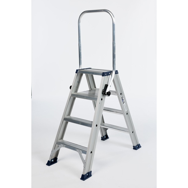 Dubbele trapladder 2 x 4 treden DAS DT4A met klapbeugel