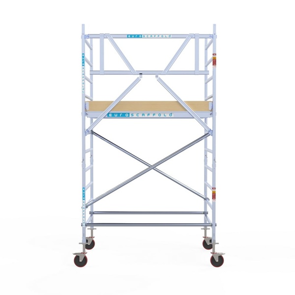 Rolsteiger Euroscaffold Original BASIC 1.35×1.9×4m werkhoogte tegen de gevel - Afbeelding 2