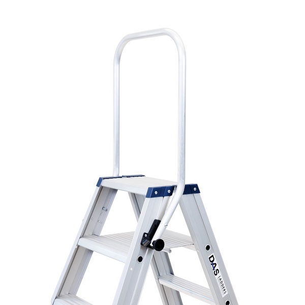Dubbele trapladder 2 x 8 treden DAS DT8A met klapbeugel - Afbeelding 2