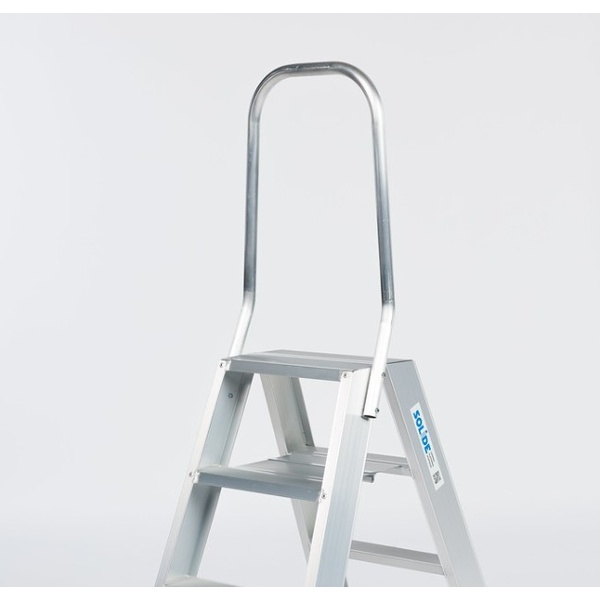 Dubbele trapladder 2 x 2 treden SOLIDE DT02 met vaste beugel - Afbeelding 2